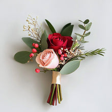  Rosewood Ruby Floral Buttonhole